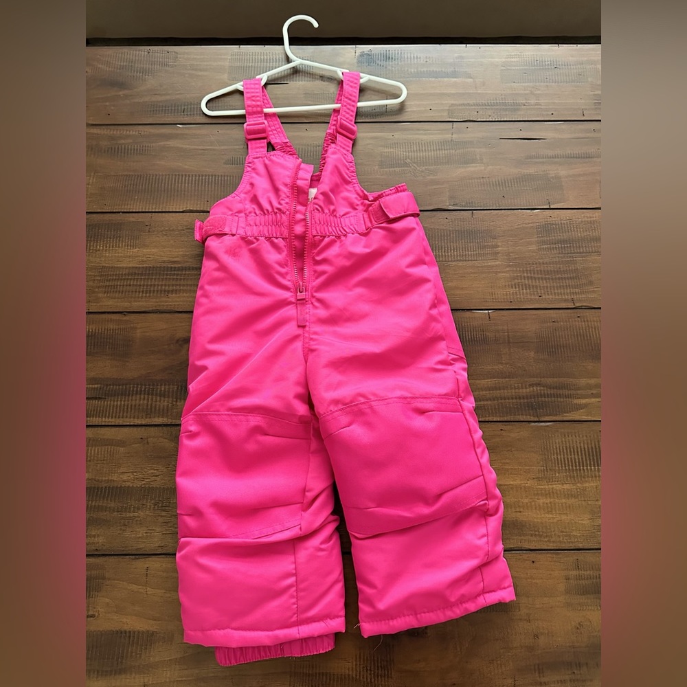 Cat & Jack 18M Hot Pink Snow Pants with Bib - Like New